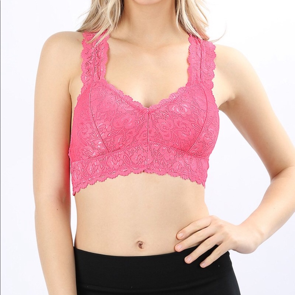 Zenana Outfitters Pink Bralette - NWOT